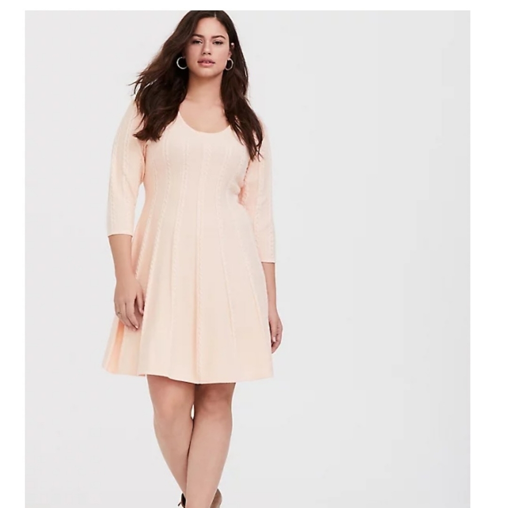 Torrid pink sweater dress